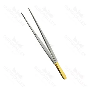 Potts Tissue Forceps Straight TC (Gold Handle) – surgivalley (001050008)
