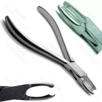 Alicates dentales para contornear bandas de coronas para ortodoncia, instrumento dental de acero inoxidable
