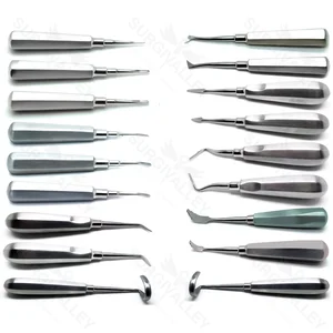 16-teiliges Dentalextraktions-Elevator-Set mit Cogswell-, Cryer-, Spear-, Crane- und Apikalwurzelspitzen-Picks