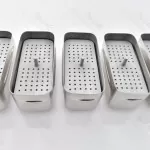 72孔高压灭菌器盒牙科铝制根管锉 holder 盒 5件装