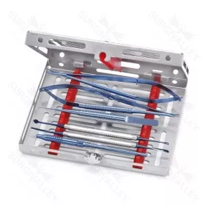 Mikro-Parodontalchirurgie-Set mit Dentalinstrumenten aus Titan für parodontale Mikrochirurgie