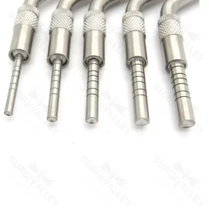Set de 5 Piezas de Osteótomo de Tornillo Ajustable para Expansión Ósea Dental con Punta Cóncava – surgivalley (012210002)