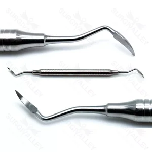 Elevadores Novos para Remoção de Ápice Radicular Dentário, Extremidade Afiada, Dupla Extremidade, Instrumentos Cirúrgicos – surgivalley (007010031)