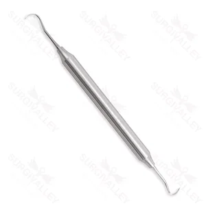 H6/H7 Scaler Wide Handle Double Ended Super Thin Contra Angle Italian Stainless Steel 10mm Hollow Handle