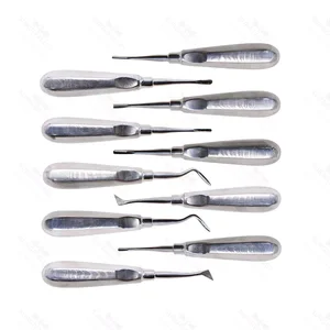 Conjunto de 10 Pçs Elevadores Dentais de Extração Radicular Minimamente Invasivos