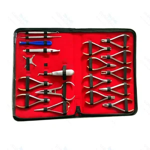 Kit de Instrumentos Odontológicos Ortodônticos de 27 Peças para Cirurgiões-Dentistas