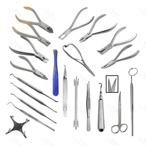 Basic Orthodontics Dental Instrument Set 24-Piece Kit – surgivalley (090210487)