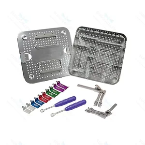 Conjunto de Retrator Cervical para Conjuntos Cirúrgicos de Procedimentos Cervicais