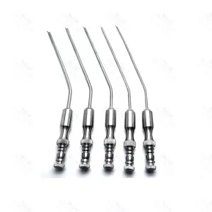 Conjunto de Instrumentos Cirúrgicos de Tubo de Sucção Frazier de 5 Peças para Procedimentos de Neurocirurgia – surgivalley (015210010)