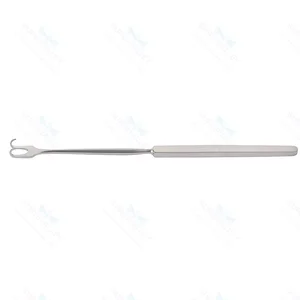 Mcindoe Skin Hook Double Prong Flat Metal Handle 9mm Wide 150mm General Surgery Instruments – surgivalley (005210030)