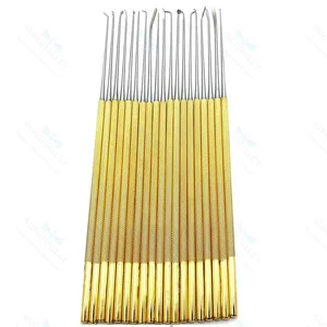 Conjunto de Instrumentos Micro Dissectores Rhoton de 20 Peças para Neurocirurgia e Microcirurgia da Coluna – surgivalley (130210002)