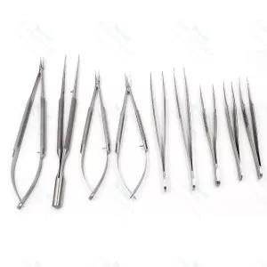 Mikrochirurgisches Instrumentenset für ophthalmologische Eingriffe