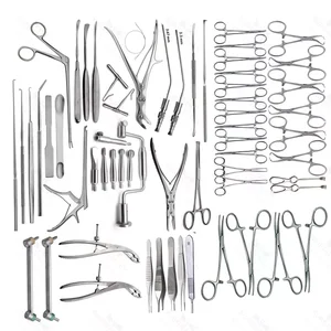 Conjunto de Instrumentos Neurocirúrgicos de 133 Peças para Procedimentos Cranianos e Espinhais