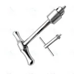 Chuck with JACOBS-Chuck and T-Handle," with Key Chucking-range:" 0.4 mm x Through-hole "Ø":" 5.2 mm