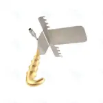 Retractor Saldanha Fibra Óptica Pequeño 6CMx12 Set de Cirugía Plástica