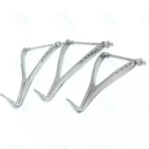 Set of 3 stifle distractor with spinlock 15cm, 19cm 21cm orthopedic instruments – surgivalley (090210392)