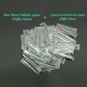 Veterinary One Third Tubular Plate 3.5mm & 3.5mm Cortical Screw SS Set (150-Piece Set) – surgivalley (999210044)