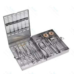 兽医骨科套件包含 19 种器械 + 一个清洁储存盒 – surgivalley (090210355)