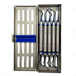 Vista-Tunnelierungsset 5 Stück, blaue Plasmabeschichtung, Dental Instruments Germany Stahl