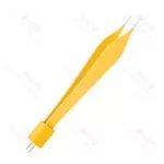 Adson 双极镊 5" 直型 1.0mm 宽光滑不粘尖端 平柄