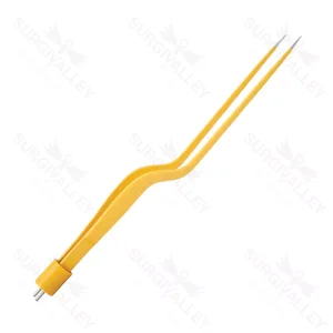 Single-Use Bayonet Bipolar Forceps for Precise Tissue Handling in Electrosurgical Specialty Procedures – surgivalley (011210049)