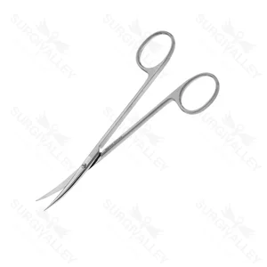 Tijeras desechables de un solo uso para sutura gingival Brophy, rectas, hoja curva afilada, 14.6cm – surgivalley (002200002)