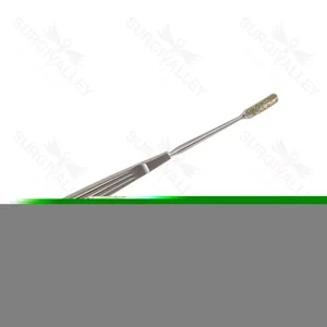 Lima de superficie diamantada 7 3/8" curva hacia atrás 7,0 mm de ancho, superficie convexa mango plano – surgivalley (013210009)