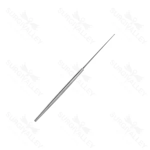 House-Fußplattenmeißel 6 1/4", gerader Schaft, abgewinkelte 0.6mm-Spitze, flacher Griff – surgivalley (021200004)