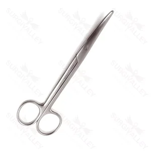 Tijeras de disección Lillie desechables de un solo uso, romas, curvas, 14.5cm – surgivalley (002200013)