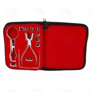 Starterset für Kofferdam mit Instrumenten für zahnmedizinische Endodontie und Mundhöhlenisolation – surgivalley (090210338)