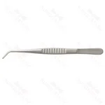 Pinzas tisulares vasculares DeBakey 9 1/2" estándar anguladas, 2.0mm, puntas cónicas atraumáticas, mango plano