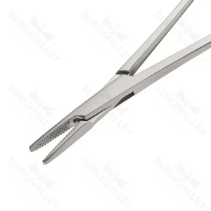Portaagujas Fry, paso de dentado, carburo de tungsteno, 125mm, instrumento resistente y duradero – surgivalley (003210004)
