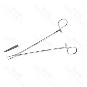 Portaagujas Jamson con mordaza de 1.8mm, autocontenido, instrumento de 23cm – surgivalley (003210007)
