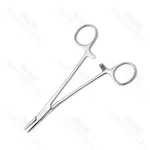 Mayo-Hegar needle holder 6 straight serrated TC jaws gold ring handle