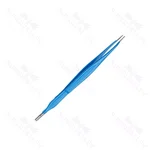 Pinzas de diatermia Monopolars 2.0mm punta dentada recta Instrumento de electrocirugía