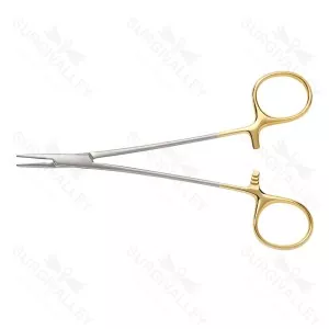 Portaagujas Nievert con mandíbulas dentadas de 125mm para instrumentos de cirugía general – surgivalley (003210011)