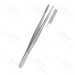 Pinzas curvas Stille Barraya de 3X4 dientes, 185mm, no estériles, reutilizables, para instrumentos de cirugía general