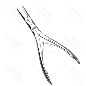 Beyer rongeur 7 double-action curved jaws 4.0mm x 15.0mm bite, spring handle – surgivalley (011210029)