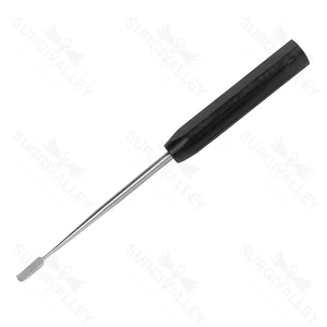 Raspador de placa terminal cervical, instrumento con mango de cureta anterior para cirugía general – surgivalley (008210007)