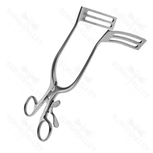 Ducker Double Open Blade Interlocking Orthopedic Retractor for General Surgery – surgivalley (005210070)