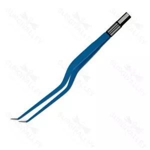 Angled Up Bipolar Bayonet Forceps for Electrosurgical Specialty Procedures – surgivalley (001210238)