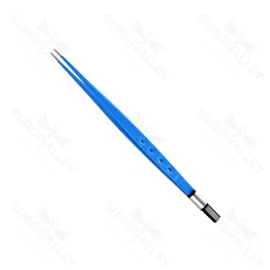 Straight Bipolar Forceps Electrosurgical Procedures Precision Tissue Handling Instrument – surgivalley (001210239)