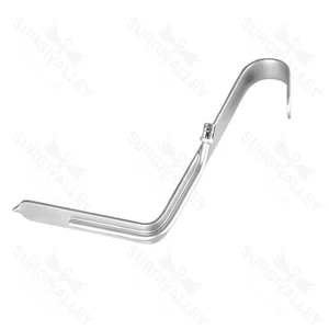 Retractor Ferreira de fibra óptica para lifting facial, con forma de gancho unilateral, para cirugía general – surgivalley (005210073)