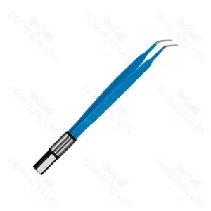 Iris Curved European Bipolar Forceps for Electrosurgical Procedures – surgivalley (002210130)