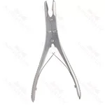 Ruskin rongeur 9 double-action curved jaws 7.0mm bite, spring handle