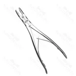 Pinza gubia de laminectomía Smith-Peterson 9" de doble acción, mandíbulas rectas, mordida de 3.0mm y mango con resorte