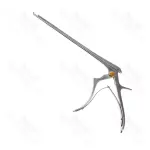 Rongeur expulsor Kerrison Easy2Clean con recubrimiento negro de TiAIN, longitud de trabajo 203mm, platina delgada angulada hacia arriba 40º, mordida de 4.0mm, mango mediano