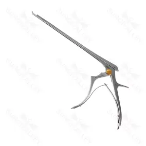Rongeur expulsor Kerrison Easy2Clean con recubrimiento negro de TiAIN, longitud de trabajo 203mm, platina delgada angulada hacia arriba 40º, mordida de 4.0mm, mango mediano – surgivalley (011210042)