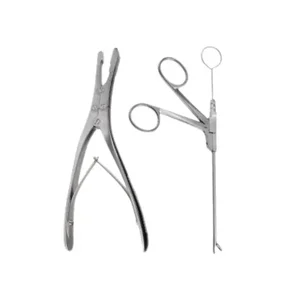 Pinzas perforantes con longitud de trabajo de 120mm, corte ascendente de 90º, mordida de 1.5mm con puerto de limpieza y estilete