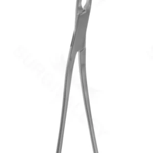 Glover 心耳钳 9" 角度型 4.7cm 长 x 7.0mm 深 无创钳口 环柄 – surgivalley (111210050)